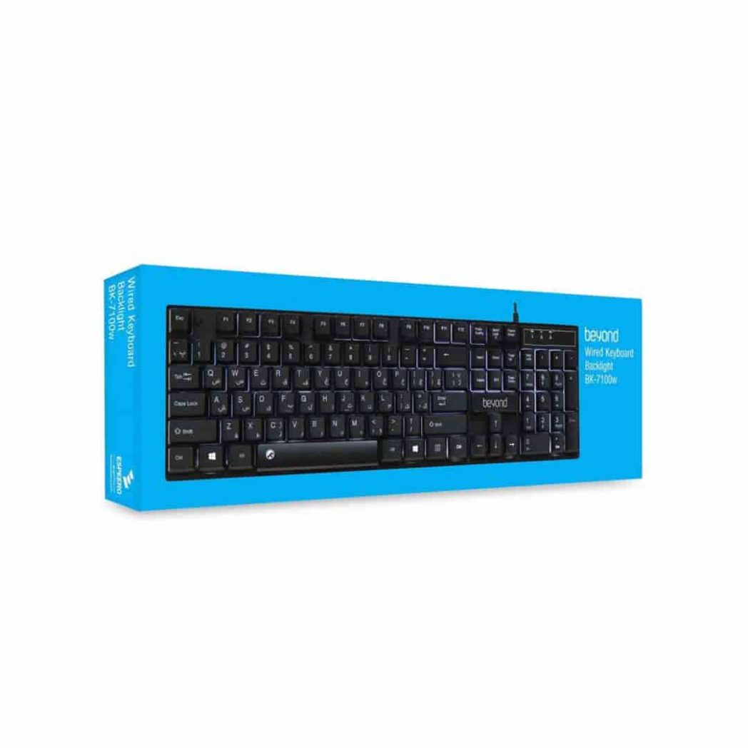 کیبورد سیمی برند BEYOND مدل BK-7100W