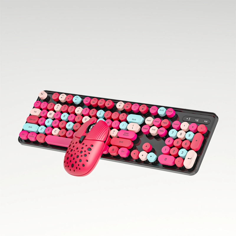 کیبورد و موس مکانیکال بی سیم (WIRELESS) NEWFF مدل EF128