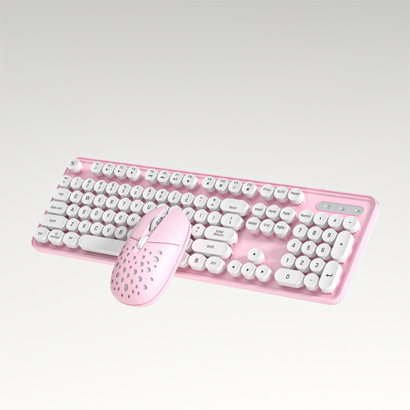 کیبورد و موس مکانیکال بی سیم (WIRELESS) NEWFF مدل EF128