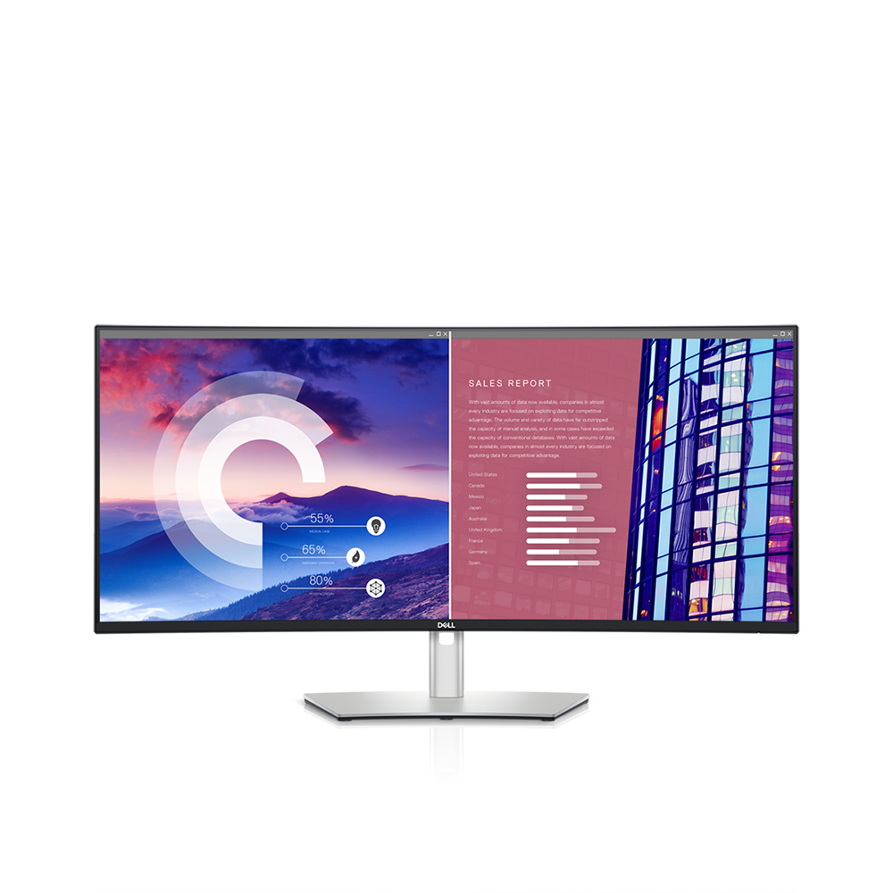 مانیتور 38 اینچ برند DELL مدل U3821DW